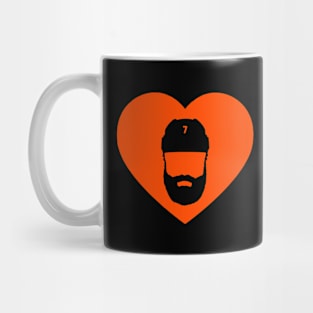 Anaheim Ducks Radko Gudas Orange Heart Silhouette Mug